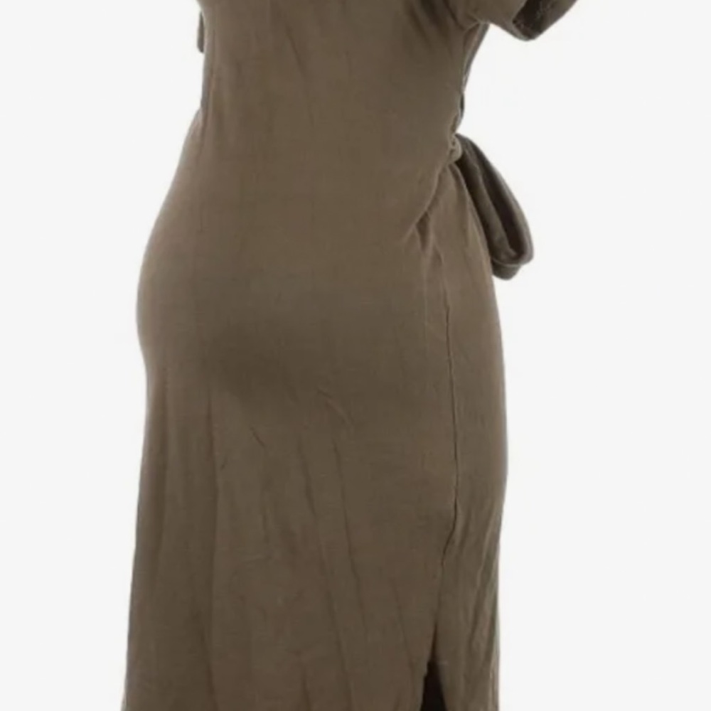 Green Cotton Maternity Dress